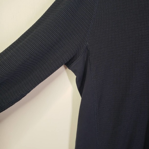 Vince Thermal Long Sleeve Crew Neck T-Shirt Men's XL Dark Navy Blue Top - Picture 3 of 9